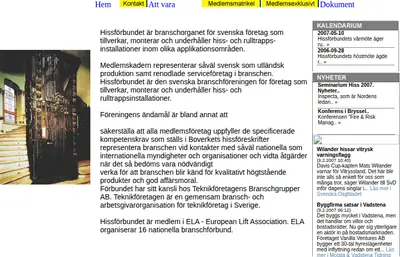 www.hissforbundet.se startsida 2008