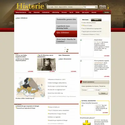Allt om Historia startsida 2013