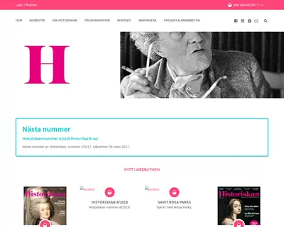 Historiskan startsida 2017