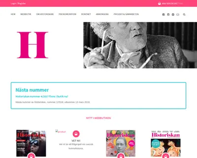 Historiskan startsida 2018