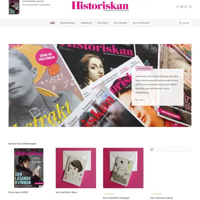 Historiskan startsida 2019