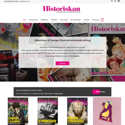Historiskan startsida 2022