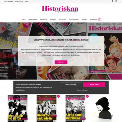 Historiskan startsida 2023