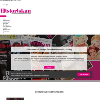 Historiskan startsida 2024