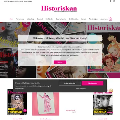 Historiskan startsida 2026