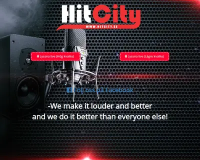 Hitcity startsida 2020
