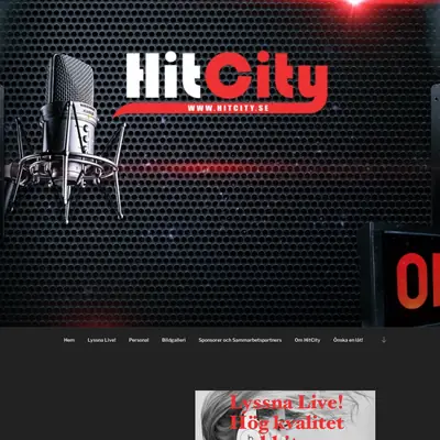 Hitcity startsida 2022