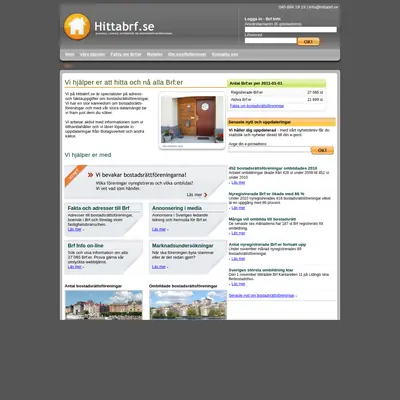 www.hittabrf.se startsida 2011
