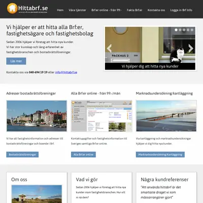 www.hittabrf.se startsida 2016