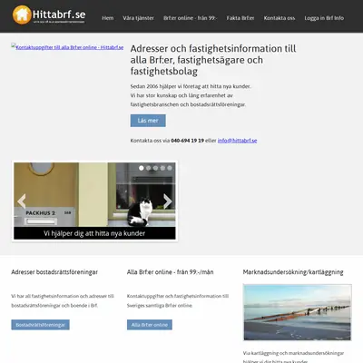 www.hittabrf.se startsida 2017