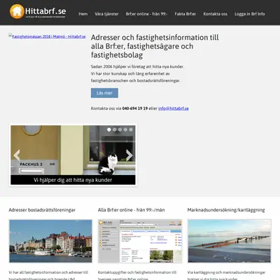 www.hittabrf.se startsida 2018