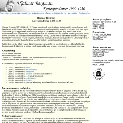 www.hjalmarbergman.se startsida 2013