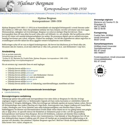 www.hjalmarbergman.se startsida 2023