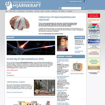 HJÄRNKRAFT startsida 2016