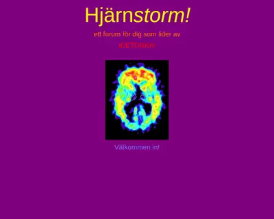 Hjärnstorm startsida 2013