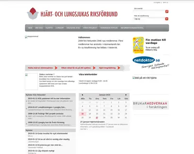 www.hjart-lung.se startsida 2010