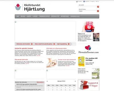 www.hjart-lung.se startsida 2013