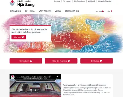 www.hjart-lung.se startsida 2019