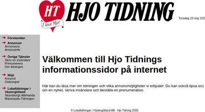 www.hjotidning.se startsida 2002