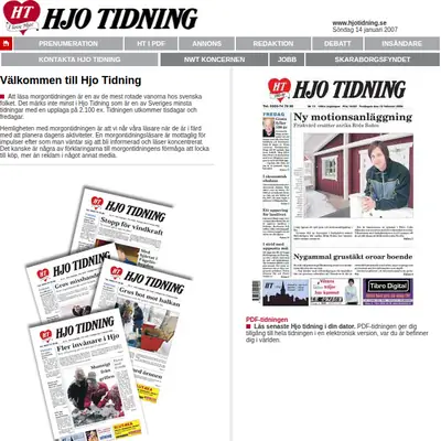 www.hjotidning.se startsida 2007