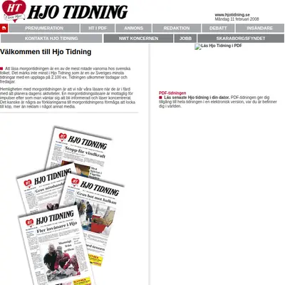 www.hjotidning.se startsida 2008