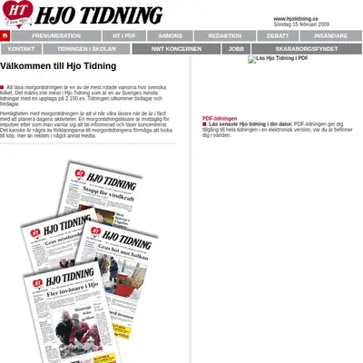 www.hjotidning.se startsida 2009