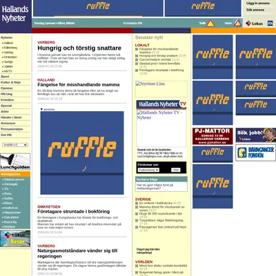 FALKENBERGS TIDNING MED FALKENBERGS-POSTEN startsida 2008