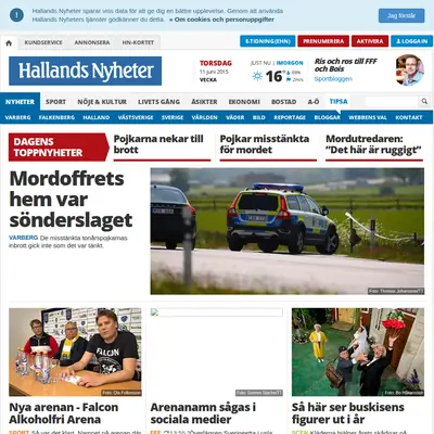 FALKENBERGS TIDNING MED FALKENBERGS-POSTEN startsida 2015