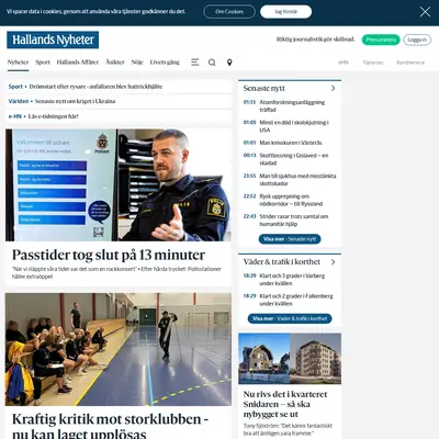 FALKENBERGS TIDNING MED FALKENBERGS-POSTEN startsida 2022
