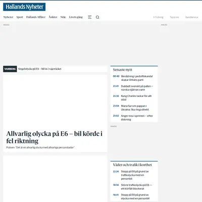 FALKENBERGS TIDNING MED FALKENBERGS-POSTEN startsida 2024