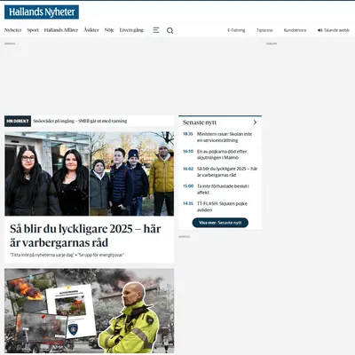 FALKENBERGS TIDNING MED FALKENBERGS-POSTEN startsida 2025