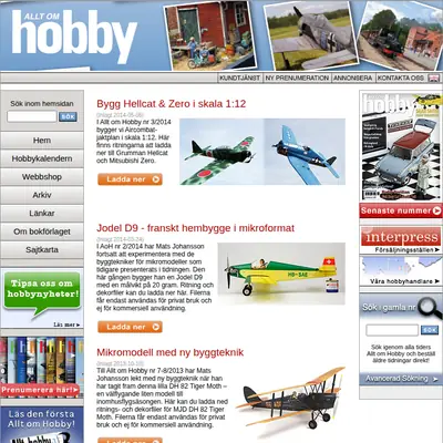 Allt om Hobby startsida 2015