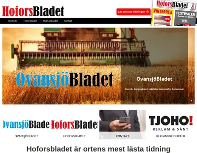 Hoforsbladet startsida 2019