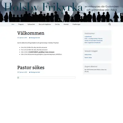 Holsby Frikyrka startsida 2019