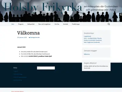 Holsby Frikyrka startsida 2020