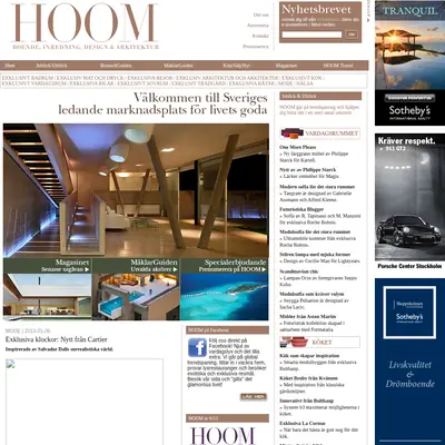 HOOM startsida 2013