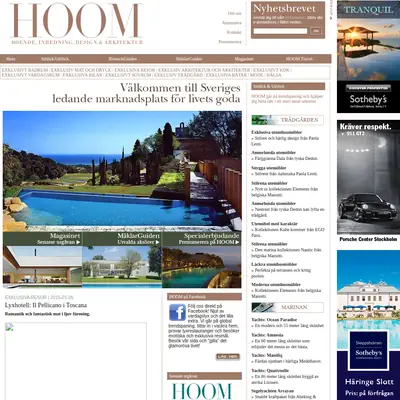 HOOM startsida 2015