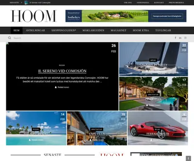 HOOM startsida 2024