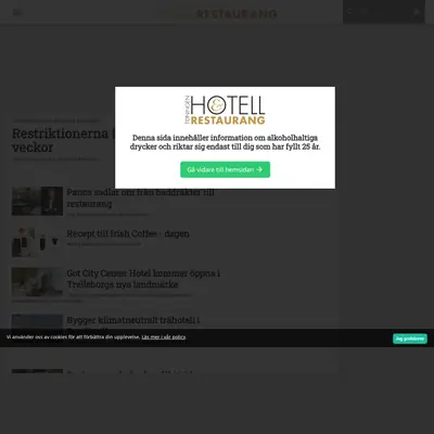 Hotell o Restaurang startsida 2022