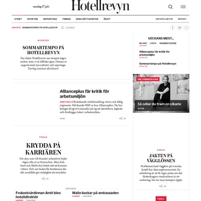 Hotellrevyn startsida 2019