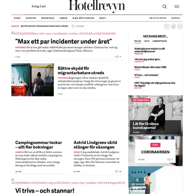 Hotellrevyn startsida 2020