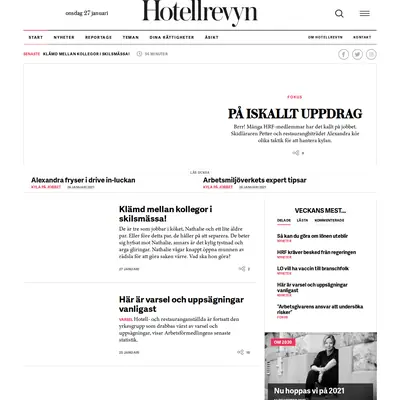 Hotellrevyn startsida 2021