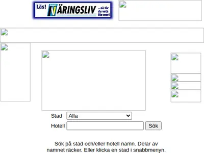 Tidskriften HotellSverige startsida 1998