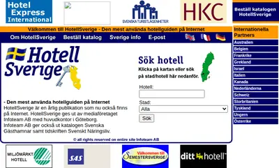 Tidskriften HotellSverige startsida 2002