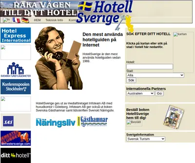 Tidskriften HotellSverige startsida 2003