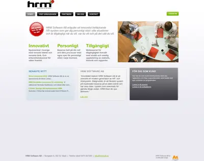hrm, www.hrmsoftware.se startsida 2010