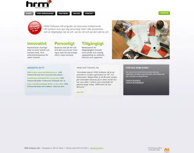 hrm, www.hrmsoftware.se startsida 2011