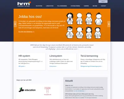 hrm, www.hrmsoftware.se startsida 2013
