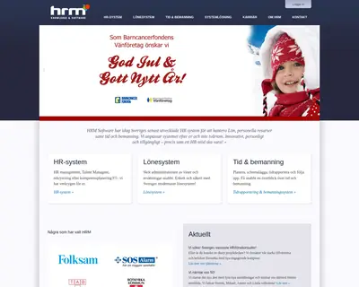 hrm, www.hrmsoftware.se startsida 2016