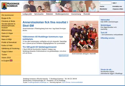 Huddinge Nyheter startsida 2003